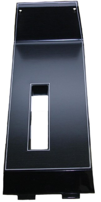 1985 Chevrolet Floor Console Shifter Plate Black w/Grey Trim